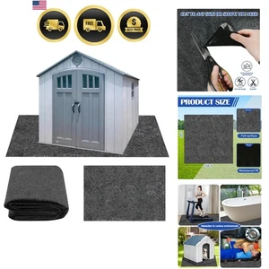Outdoor Storage Shed Mat Waterproof Slip-Resistant 10x10 FT Floor Protector - Picture 1 of 8