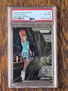 2020 Panini Prizm Lamelo Ball RC Instant Impact PSA 6 #21 HORNETS ROOKIE - Bild 1 von 2