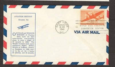 US Scott #C31 Airmail First Day Cover 10-29-1941, 50c orange transport plane - Image 1 of 2