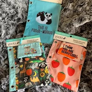 Straw-bear-y Pouch Set - Set of 3, Yoobi - Picture 1 of 11