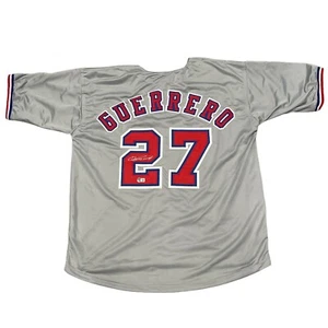 Vladimir Guerrero Signed Montreal Expos Custom Jersey Beckett Witness BAS COA - Picture 1 of 3