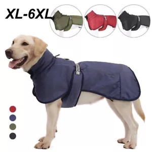 Large Dog Clothes Winter Warm Coat Windproof Waterproof Padded Pet Jacket - Picture 1 of 16