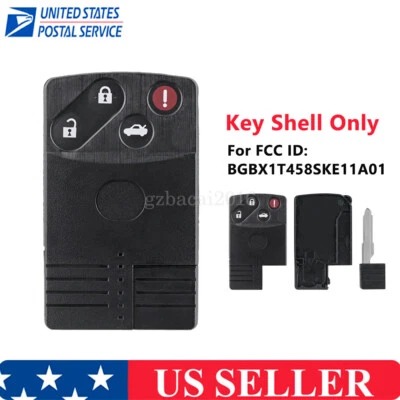 Para Mazda 5 6 RX-8 CX-7 CX-9 Miata MX-5 Tarjeta Inteligente Control Remoto Llave Carcasa Estuche Llavero 4B Foto 1 de 4