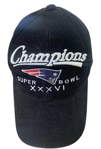 NFL New England Patriots Super Bowl XXXVI Champions Snapback Hat Cap - Picture 1 of 6