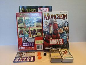 Munchkin* Marvel Edition Steve Jackson Games Out Of Print Game 100% Complete