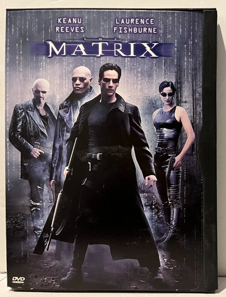 Matrix DVD - Warner Brothers Movie - Keanu Reeves Laurence Fishburne - image 1 of 1