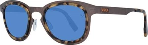 Ermenegildo Zegna ZC0007 38V Bronze Round Blue 50-23-145mm Men's Sunglasses - Picture 1 of 3