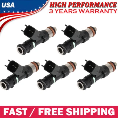 5pcs Fuel Injectors for Volvo S40 2.5L L5 Turbocharged 2004 2005 2006-2011 — 第 1/4 张图片