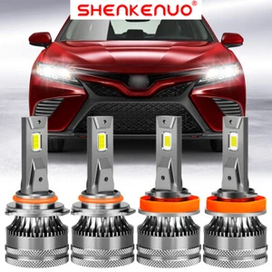For Toyota Camry 2007-2018 9005 H11 LED Headlights Bulbs High Low Beam White V15 - Bild 1 von 12