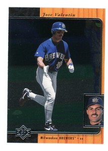 JOSE VALENTIN  #111 MILWAUKEE BREWERS 1996 Upper Deck