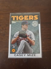 2021  Topps 1986 Topps Baseball 35th 86B-85 Casey Mize Rc Detroit Tigers