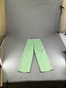 Dickies 874 Original Fit Pants Mens 28X27 Green Chino Preppy Painter Raw Cuff - Picture 1 of 23