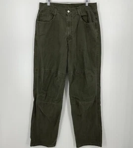 Levi's Pants Men's Size 34x34 Olive Green Vtg 90s Paper Tag Cotton Skate - Picture 1 of 11