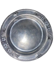 Wilton Pewter - Fleurs Nouveau - Georges Briard - 6” Plate - RARE - Bild 1 von 3