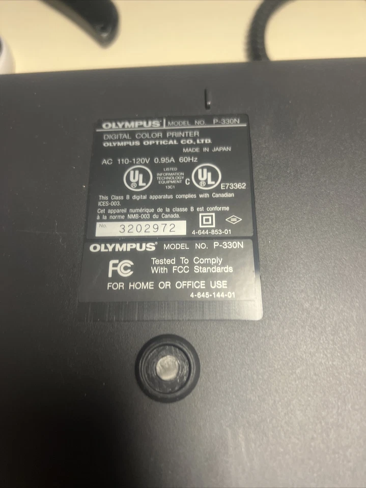 Olympus P 330N Digital Photo Dye Sublimation Printer - Image 1 of 3