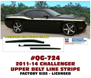 QG-724 2011 2012 2013 2014 DODGE CHALLENGER - UPPER BELT LINE STRIPE - LICENSED - Bild 1 von 1