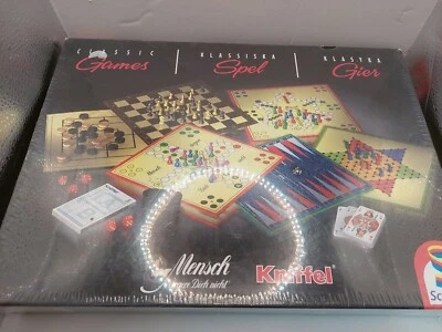 Classic Games Schmidt 70 Games KNIFFEL Compendium Chess Draughts Backgammon New - Image 1 of 4