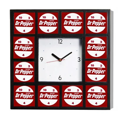 Advertising Doctor Dr Pepper 10 4 2 Promo Diner Clock 10.5". Not $65 - Image 1 of 4
