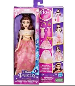 Disney Princess Life Bambola Belle Bella e La Bestia 7 Accessori Idea Regalo - Foto 1 di 2