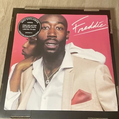 New Freddie Gibbs Freddie On Bone with Pink Splatter Vinyl LP Record HHV /500 - Image 1 of 3