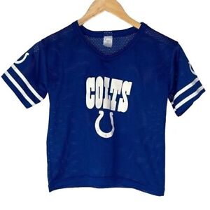 Colts vintage cropped mesh jersey size extra small blue
