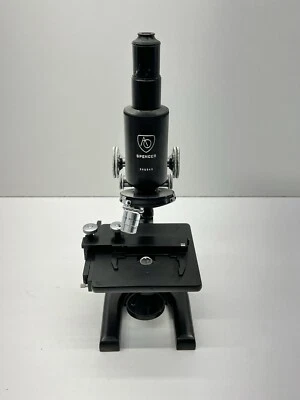 American Optical Spencer 288543 Microscope Vintage AO 1 Objectives Unknown Year - Image 1 of 4