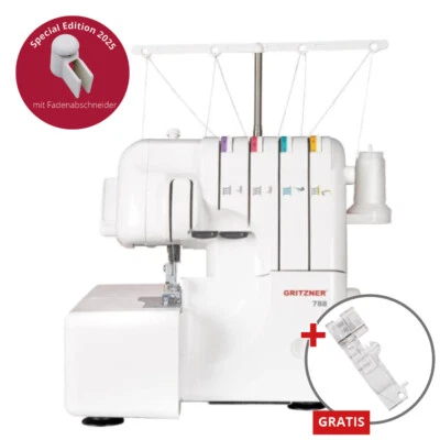 GRITZNER 788 Version 2025, Fadenabschneider, Klarsichtfuss, LED + 5 Sonderfüße - Bild 1 von 4