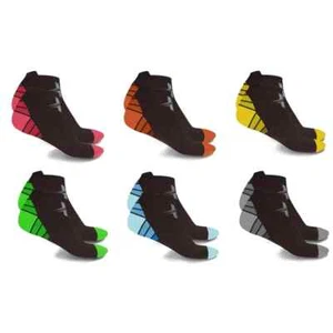 6 pares de calcetines deportivos hasta el tobillo L/X-grandes unisex negros de compresión 15-20 mmhg* - Imagen 1 de 1