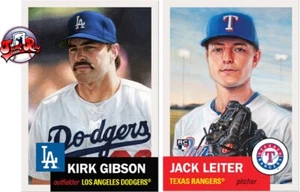 2 Card Bundle Topps MLB Living Set Card #785 Kirk Gibson 786 Jack Leiter - Picture 1 of 2