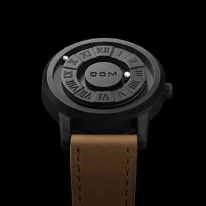 Reloj de cuarzo para hombre Moda bola de hierro desplazado puntero magnético impermeable nuevo - Imagen 1 de 24