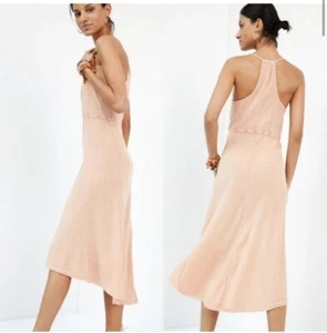 Anthropologie Daily Practice Pink Acid Wash Racerback Tank Dress Size Medium NWT - Picture 1 of 8