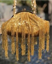 Indian Classic Handcrafted Glass cut beads Bridal Potli Clutch bag