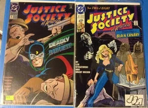 JUSTICE SOCIETY OF AMERICA 2 6 8 May 91 Jan Mar 93 Flash comic lot of 3 - Picture 1 of 11