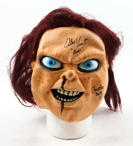 Alex Vincent Autographed and Inscribed "Childs Play" Chucky Mask - JSA - Picture 1 of 7