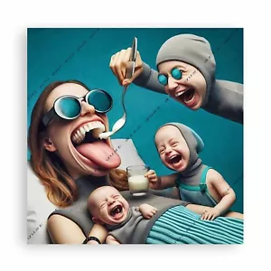 GUST ARTS - Spoonful of Fun, Arte Digitale, 2024, 8192 px, 70x70 Cm, Ltd. Ed. 7 - Afbeelding 1 van 1