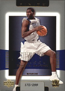 2003-04 Upper Deck Finite Gold Mavericks Basketball Card #35 Michael Finley /299