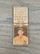 1935-36 Diamond Matchbooks Louis Finney Philadelphia Athletics