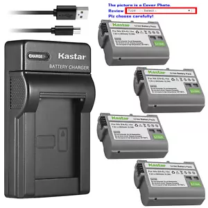 Kastar Battery Slim Charger for Nikon EN-EL15a MH-25a & Nikon D750 DSLR Camera - Picture 1 of 11