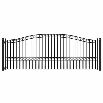 ALEKO Paris Style Ornamental Steel Single Swing 16 ft Driveway Gate - Image 1 of 4