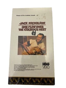 One Flew Over the Cuckoo's Nest Sealed VHS HBO Video Watermark RARE 1975 - Picture 1 of 7