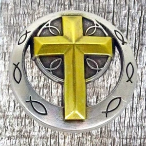 CHRISTIAN CROSS CONCHO CON931-A - Picture 1 of 3