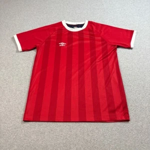 Umbro Soccer Jersey Men M Red Athletic Football Sports Lightweight Streetwear - Picture 1 of 8