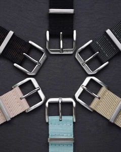 AKIO NATO Nylon Watch Strap (Choice of colours & sizes: 20 & 22mm)