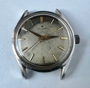 Zenith Cal 120 Automatic Watch Vintage Mens Beige Dial 18 Jewels To Restore - Picture 1 of 7