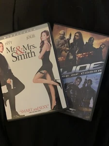 Mr. & Mrs. Smith Widescreen Edition + GI Joe The Rise of Cobra DVD 2 Movie Duo - Picture 1 of 2
