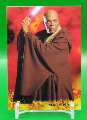 MACE WINDU Star Wars 2005 REVENGE OF THE SITH Movie Card Cards Topps Rare No.6 - Image 1 of 4