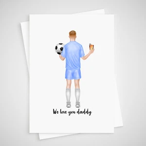 Personalised Football Card Thank you Congratulations Retirement dad grandad - Picture 1 of 1