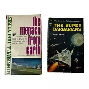 Vintage The Super Barbarians by Brunner 1962 & The Menace From Earth Book 1964. - Picture 1 of 10