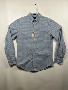 CAMICIA J.CREW SLIM FIT OXFORD 100% COTONE AZZURRO E BLU Tg MEDIA, M Nuova - Foto 1 di 10