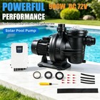 1.2HP DC72V Solar Swimming Pool Pump Kits 92GPM 62